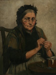 Livets tråd løber glat som endnu, 1885 af Fred Millard