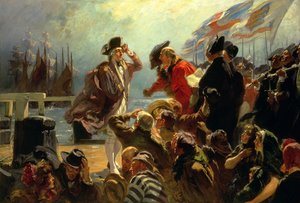The Return of Nelson, the Hero, ca. 1909 (olie på lærred)