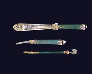 Napoleon III-sag nødvendig af embedet, c.1864-66 af Frederic-Jules Rudolphi