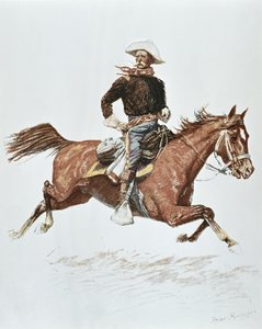 US Cavalry Officer i kampagnedragt fra 1870