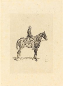 Rytter af Frederic Auguste La Guillermie after Jean Louis Ernest Meissonier
