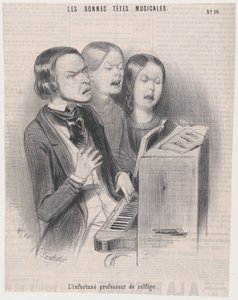 Den uheldige lærer i musikteori, 1840., 1840.
