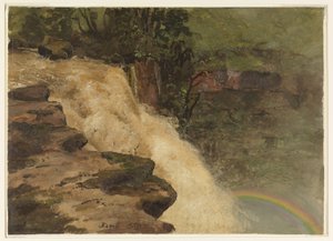 Et vandfald i Colombia af Frederic Edwin Church