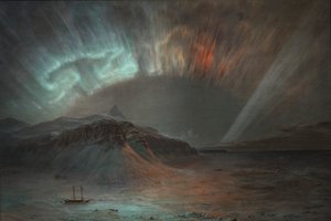 Aurora Borealis, 1865. af Frederic Edwin Church