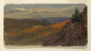 Efterårslandskab i New England af Frederic Edwin Church