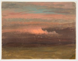 Skystudie ved solnedgang af Frederic Edwin Church
