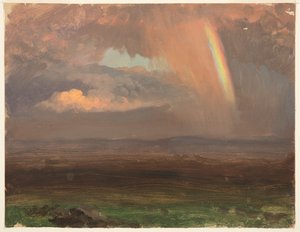 Skyer og regnbue, Jamaica af Frederic Edwin Church