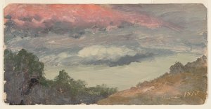 Skyer over Churchs gård, Hudson N.Y. af Frederic Edwin Church