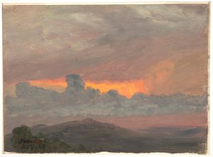 Overskyet solnedgang, Jamaica af Frederic Edwin Church