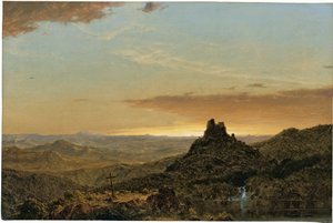Kors i ørkenen af Frederic Edwin Church