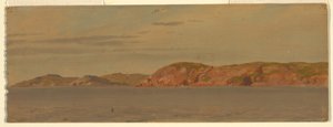 Tegning, Brimstone Head, Fago Island, Newfoundland, 1859 af Frederic Edwin Church