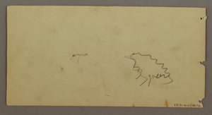Tegning, Bygning i måneskin, muligvis 1869 af Frederic Edwin Church