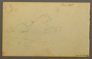 Tegning, Catskill Mountain House, 1844 af Frederic Edwin Church
