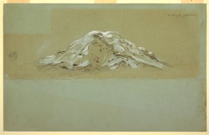 Tegning, Chimborazo, ca. 1857 af Frederic Edwin Church