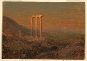 Tegning, Klassiske ruiner, Syrien, maj 1868 af Frederic Edwin Church