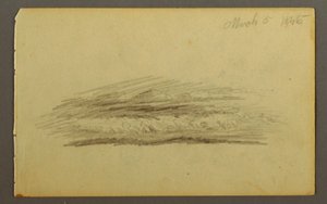 Tegning, Skybank, 1845 af Frederic Edwin Church