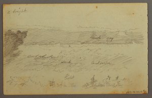 Tegning, Skystudier, muligvis 1844 af Frederic Edwin Church
