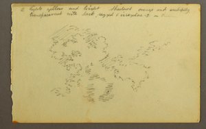 Tegning, studie af skyer, 1845 af Frederic Edwin Church
