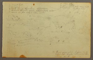 Tegning, studie af skyer, muligvis 1844 af Frederic Edwin Church