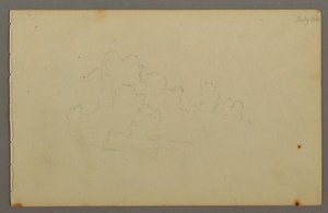 Tegning, Skyer, 1844 af Frederic Edwin Church