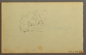 Tegning, Skyer, 1844 af Frederic Edwin Church