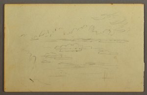 Tegning, Skyer, muligvis 1844 af Frederic Edwin Church