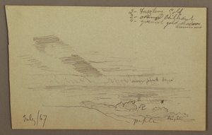 Tegning, Skyet himmel, 1867 af Frederic Edwin Church