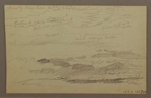Tegning, Skyet himmel, muligvis 1860