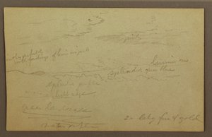 Tegning, Skyet himmel, muligvis 1860