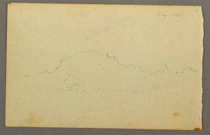 Tegning, Kanten af træ, 1844 af Frederic Edwin Church