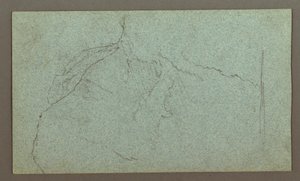 Tegning, vandfald, muligvis 1868 af Frederic Edwin Church