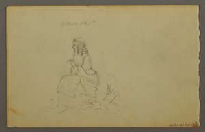 Tegning, Græsser, 1844 af Frederic Edwin Church