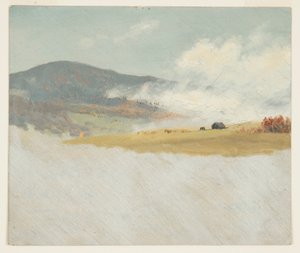 Tegning, Bjerglandskaber, 1865-75 af Frederic Edwin Church