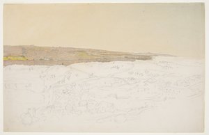Tegning, Jerusalem, oversigt, april (), 1868 af Frederic Edwin Church