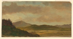 Tegning, landskab, 1865 af Frederic Edwin Church