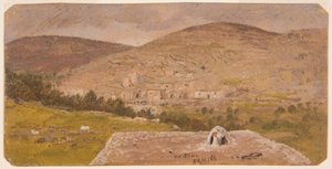 Tegning, landskab, 1865 af Frederic Edwin Church