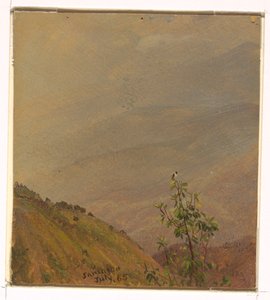 Tegning, landskab, juli 1865 af Frederic Edwin Church
