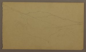 Tegning, landskab, maj-august 1865 af Frederic Edwin Church