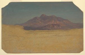Tegning, bjerglandskab, 1868 af Frederic Edwin Church