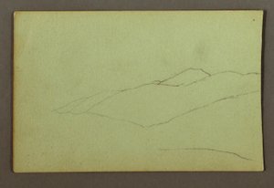 Tegning, Mountain Ridge, muligvis 1856 af Frederic Edwin Church