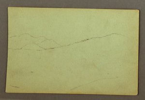 Tegning, Bjergtoppe, muligvis 1856 af Frederic Edwin Church