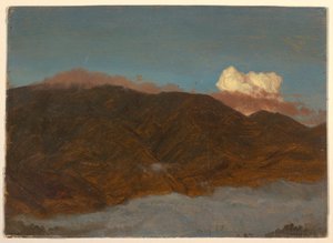 Tegning, bjerglandskab, maj 1865 af Frederic Edwin Church