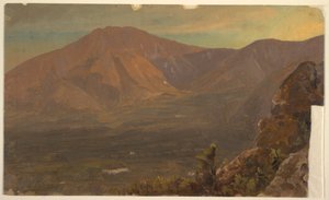 Tegning, Katahdin-bjerget og Turner, 1860-78 af Frederic Edwin Church