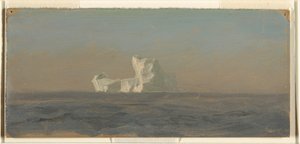 Tegning, ud for Iceberg, Newfoundland, juni 1859 af Frederic Edwin Church
