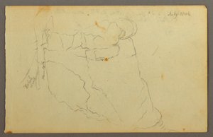 Tegning, klipper, 1844 af Frederic Edwin Church