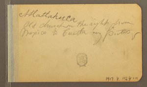 Tegning, barske bjerge, 17. april 1889 af Frederic Edwin Church