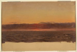 Tegning, havlandskab, 1859 af Frederic Edwin Church