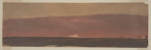 Tegning, Havbillede med isbjerg, 1859 af Frederic Edwin Church
