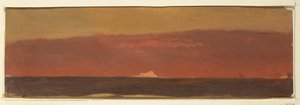 Tegning, Havbillede med isbjerg, 1859 af Frederic Edwin Church
