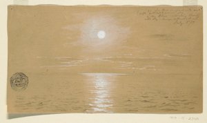 Tegning, Havbilleder, Newfoundland, 6. juli 1859, 1859 af Frederic Edwin Church